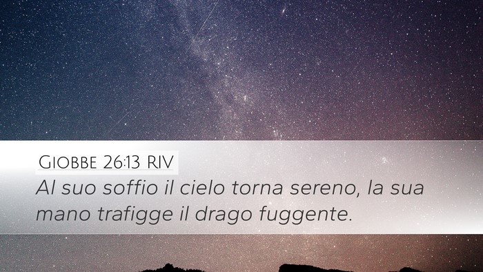 Giobbe 26:13 RIV Bible Verse Image