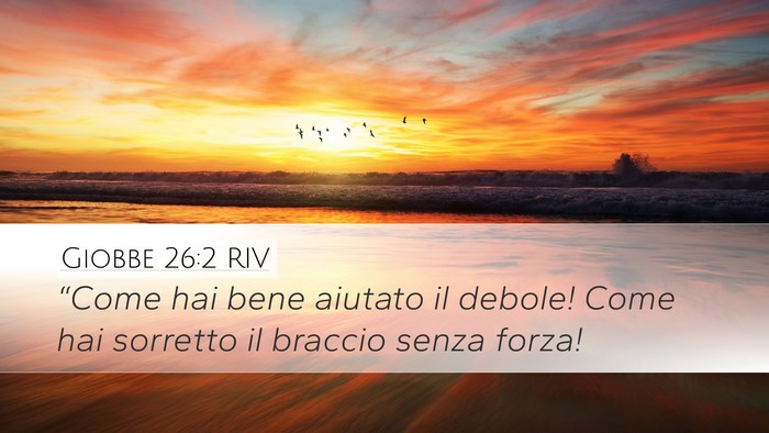 Giobbe 26:2 RIV Bible Verse Image
