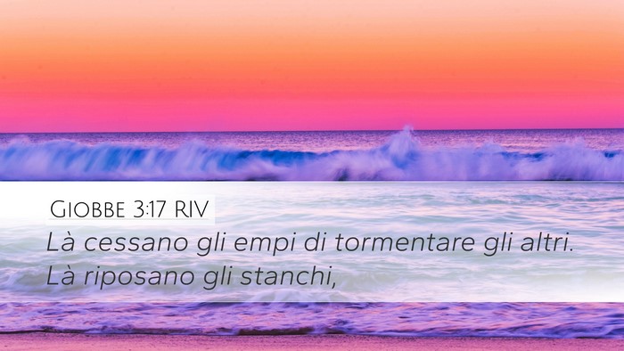 Giobbe 3:17 RIV Bible Verse Image