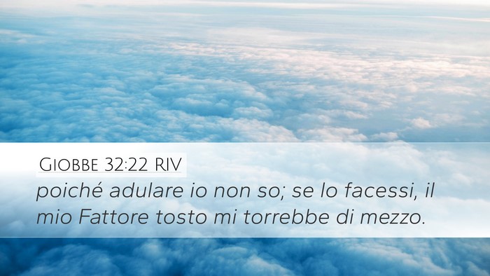 Giobbe 32:22 RIV Bible Verse Image