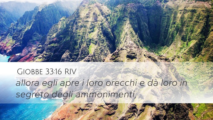 Giobbe 33:16 RIV Bible Verse Image