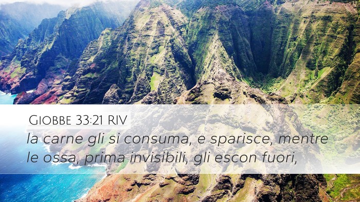 Giobbe 33:21 RIV Bible Verse Image