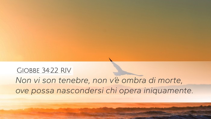 Giobbe 34:22 RIV Bible Verse Image