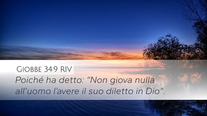 Giobbe 34:9 RIV Bible Verse Image