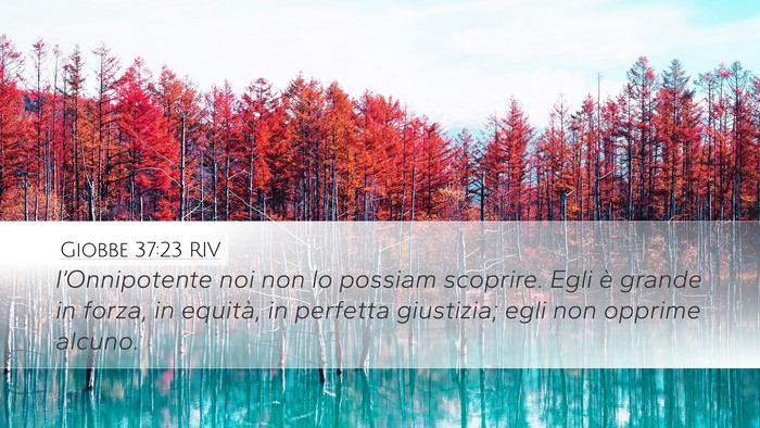 Giobbe 37:23 RIV Bible Verse Image