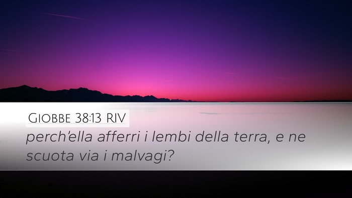 Giobbe 38:13 RIV Bible Verse Image