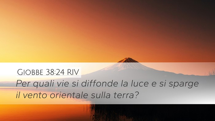 Giobbe 38:24 RIV Bible Verse Image
