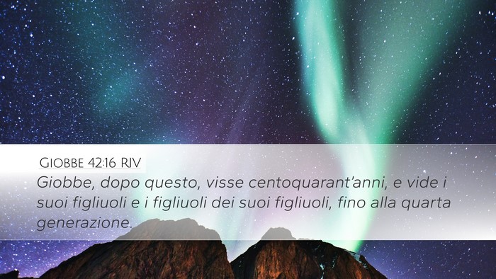 Giobbe 42:16 RIV Bible Verse Image