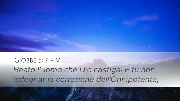 Giobbe 5:17 RIV Bible Verse Image