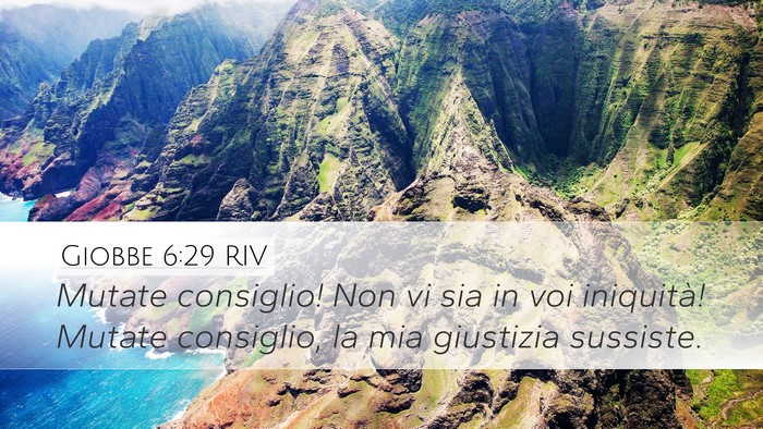Giobbe 6:29 RIV Bible Verse Image