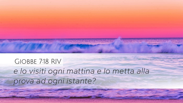 Giobbe 7:18 RIV Bible Verse Image
