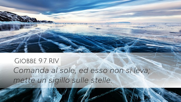 Giobbe 9:7 RIV Bible Verse Image
