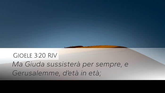 Gioele 3:20 RIV Bible Verse Image