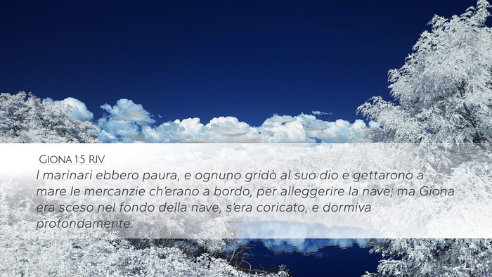 Giona 1:5 RIV Bible Verse Image