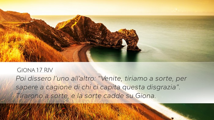 Giona 1:7 RIV Bible Verse Image