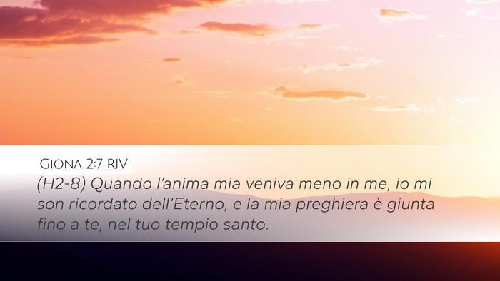 Giona 2:7 RIV Bible Verse Image