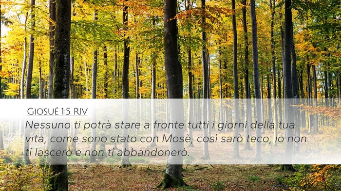 Giosué 1:5 RIV Bible Verse Image