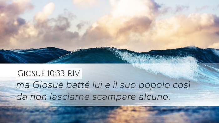 Giosué 10:33 RIV Bible Verse Image