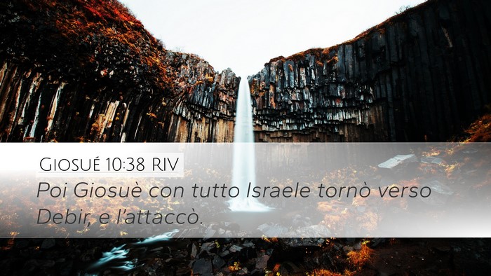 Giosué 10:38 RIV Bible Verse Image