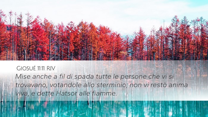 Giosué 11:11 RIV Bible Verse Image