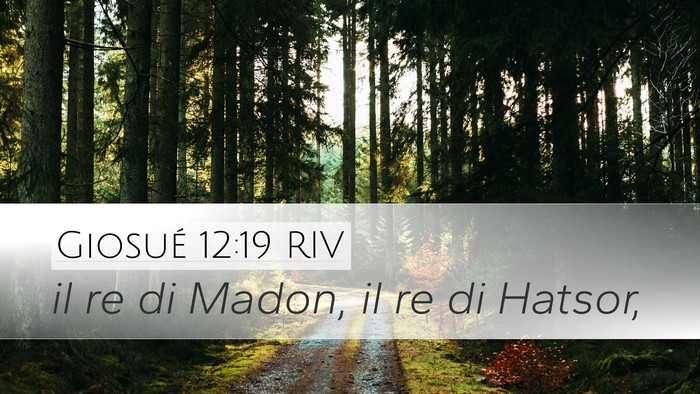 Giosué 12:19 RIV Bible Verse Image