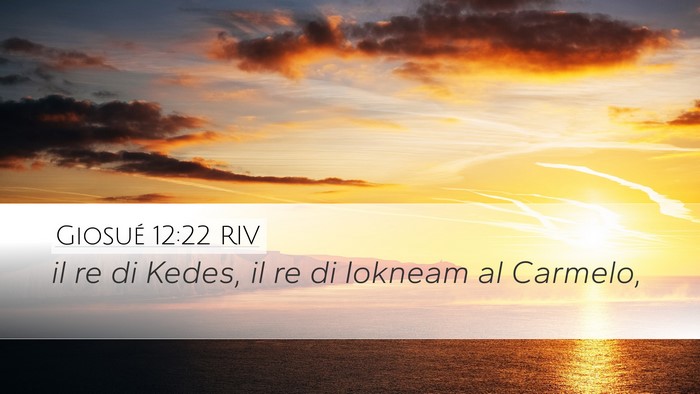 Giosué 12:22 RIV Bible Verse Image