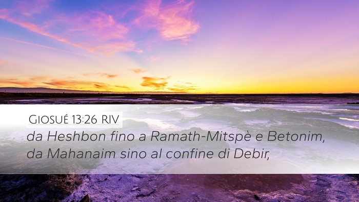 Giosué 13:26 RIV Bible Verse Image
