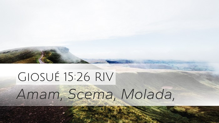 Giosué 15:26 RIV Bible Verse Image