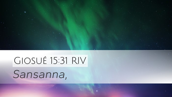 Giosué 15:31 RIV Desktop Wallpaper -  - Desktop Bible Verse Wallpaper