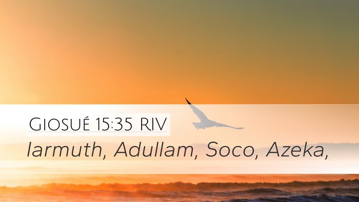 Giosué 15:35 RIV Bible Verse Image