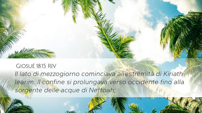 Giosué 18:15 RIV Bible Verse Image