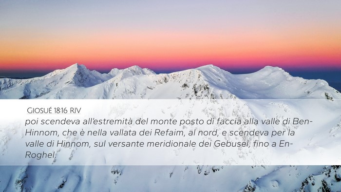 Giosué 18:16 RIV Bible Verse Image