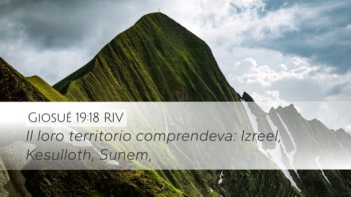 Giosué 19:18 RIV Bible Verse Image