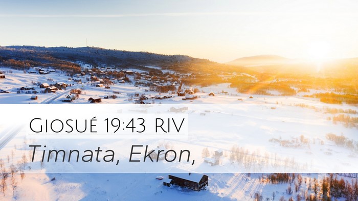 Giosué 19:43 RIV Bible Verse Image