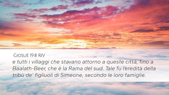 Giosué 19:8 RIV Bible Verse Image