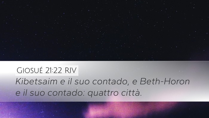 Giosué 21:22 RIV Bible Verse Image