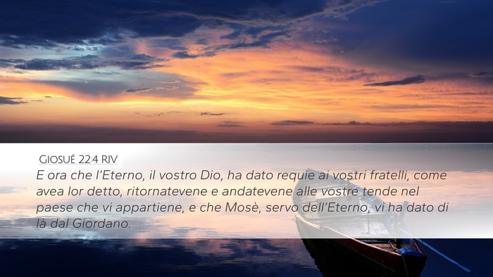 Giosué 22:4 RIV Bible Verse Image