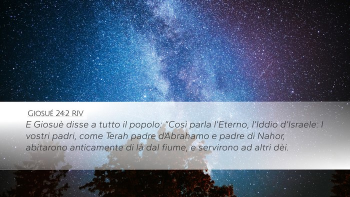 Giosué 24:2 RIV Bible Verse Image