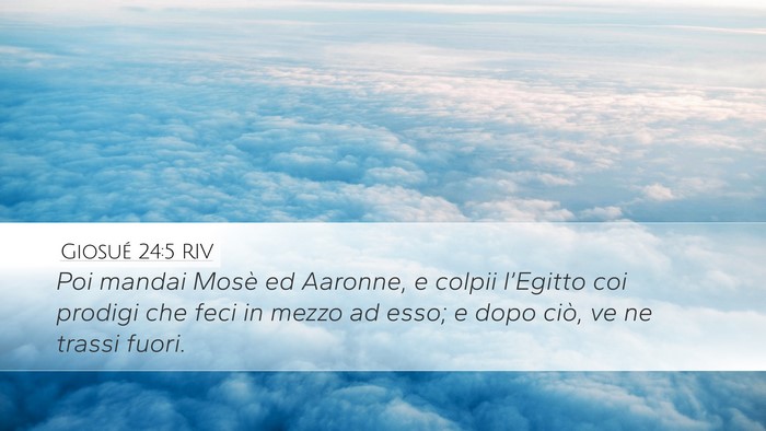 Giosué 24:5 RIV Bible Verse Image