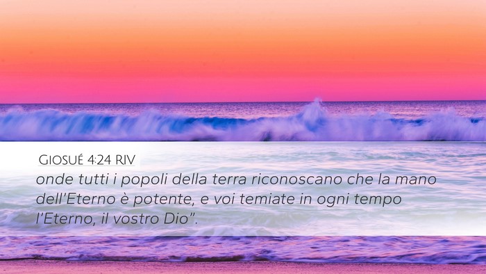 Giosué 4:24 RIV Bible Verse Image