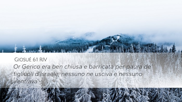 Giosué 6:1 RIV Bible Verse Image
