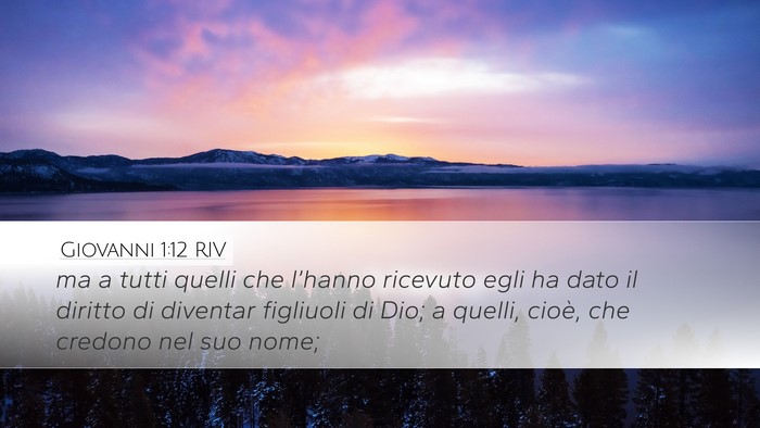 Giovanni 1:12 RIV Bible Verse Image
