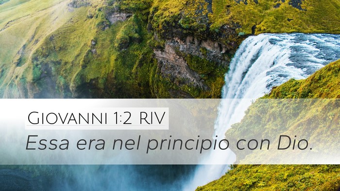 Giovanni 1:2 RIV Bible Verse Image