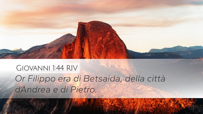Giovanni 1:44 RIV Bible Verse Image