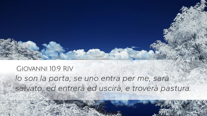 Giovanni 10:9 RIV Bible Verse Image
