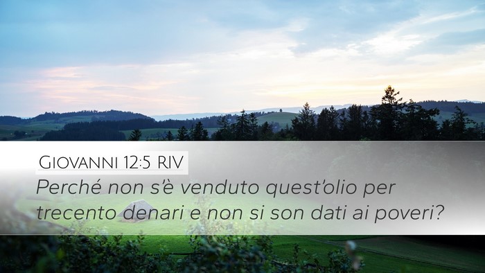 Giovanni 12:5 RIV Bible Verse Image