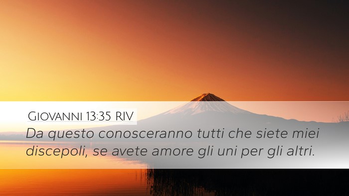 Giovanni 13:35 RIV Bible Verse Image