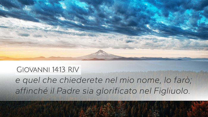 Giovanni 14:13 RIV Bible Verse Image