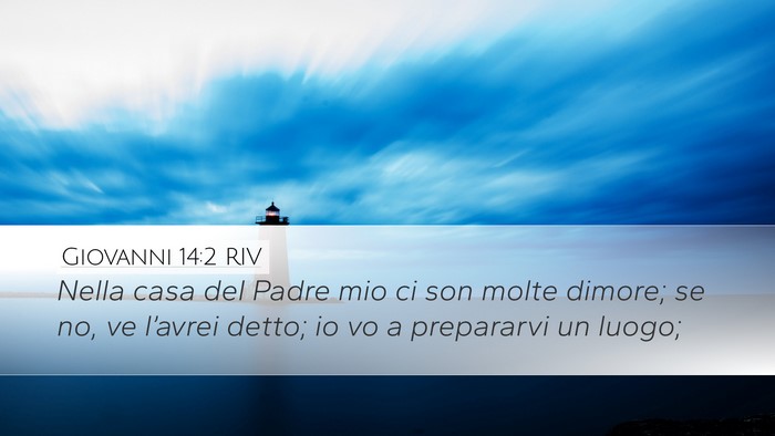 Giovanni 14:2 RIV Bible Verse Image