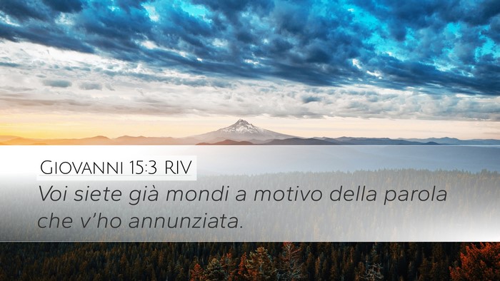 Giovanni 15:3 RIV Bible Verse Image